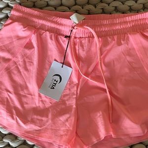 Zyia pink flow shorts